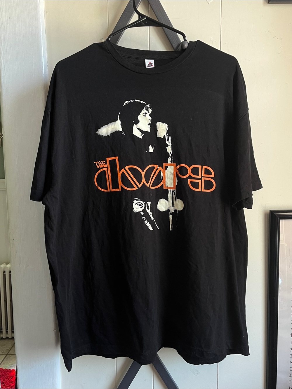 Black Graphic Band Tee - Jim Morrison Design
